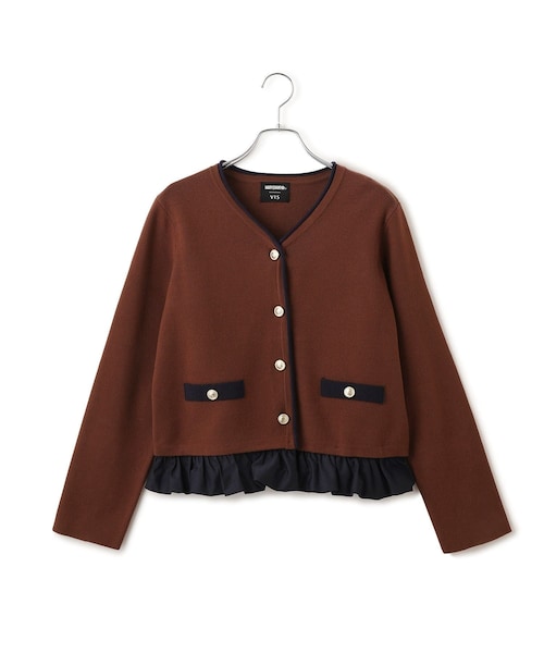 VIS(ビス)の「【MARY QUANT×VIS】メタルボタンドッキングカーディガン(カーディガン/ボレロ・レディース・ブラック/キナリ/ダークブラウン・F)」の17枚目の写真
