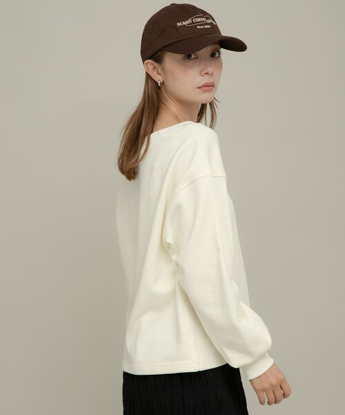 URBAN RESEARCH Sonny Label（アーバンリサーチサニーレーベル）の「ワイドクルーネックスウェット（スウェット・レディース・オフ/グレー/ピンク/イエロー・FREE）」の9枚目の写真
