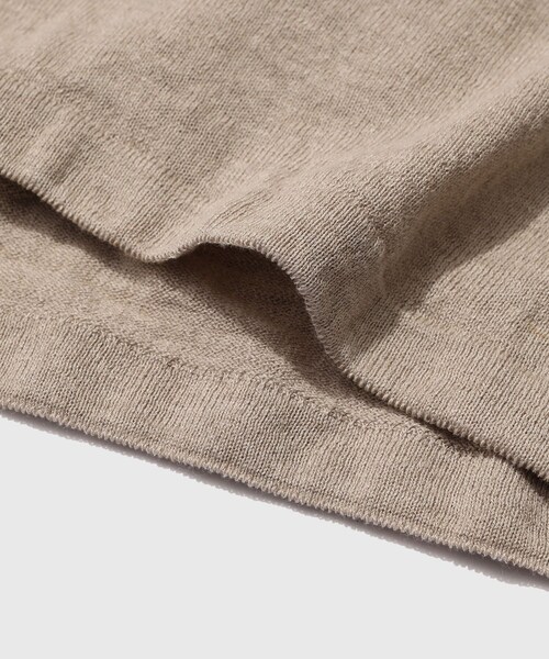ADAM ET ROPE'(アダムエロペ)の「【Yonetomi/ヨネトミ】AMA LINEN KNIT TEE(Tシャツ/カットソー・メンズ・ベージュ・2/3/4)」の13枚目の写真