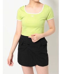 EVRIS | リンガーショートTシャツ(Tシャツ/カットソー)