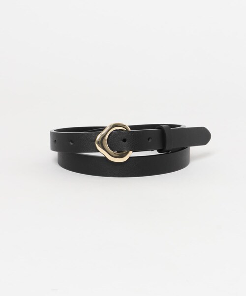 URBAN RESEARCH ROSSO（アーバンリサーチロッソ）の「LE VERNIS　Eyelet belt（ベルト・レディース・ブラック/チャコール・-）」の4枚目の写真