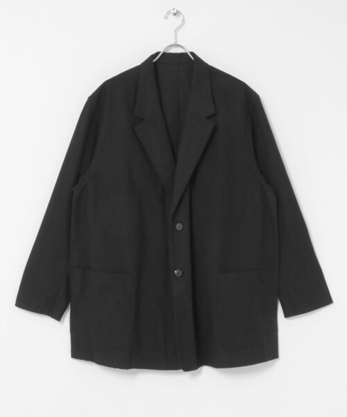 URBAN RESEARCH(アーバンリサーチ)の「THE DAY BRUSHED COTTON JACKET(テーラードジャケット・メンズ・BLACK・2/3)」の3枚目の写真