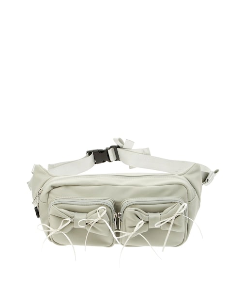 merry jenny（メリージェニー）の「リボンマルチウェイバッグ（ボディバッグ/ウエストポーチ・レディース・オフホワイト/ブラック/ミントグリーン・F）」の6枚目の写真