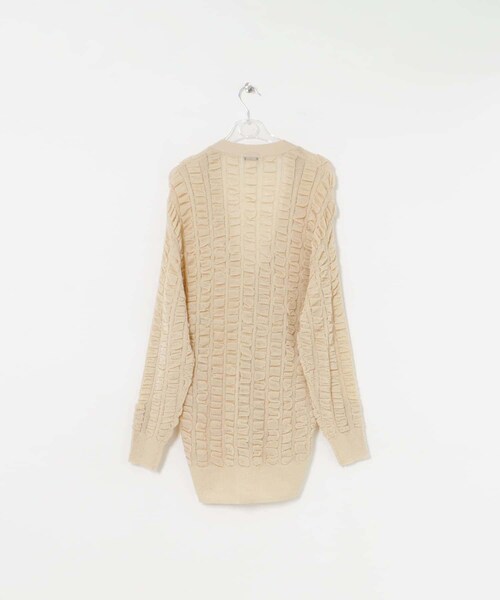 LAATO（ラート）の「fukure cardigan（カーディガン/ボレロ・レディース・クリーム/インク・FREE）」の9枚目の写真