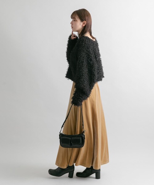KBF（ケイビーエフ）の「ステッチデザインラウンドトゥブーツ（ブーツ・レディース・IVORY/BLUE GRAY/BLACK・36/37/38）」の21枚目の写真