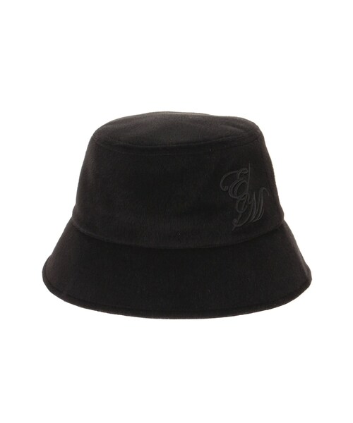 EATME（イートミー）の「フェザーバケットハット（ハット・レディース・アイボリー/ブラック・F）」の4枚目の写真