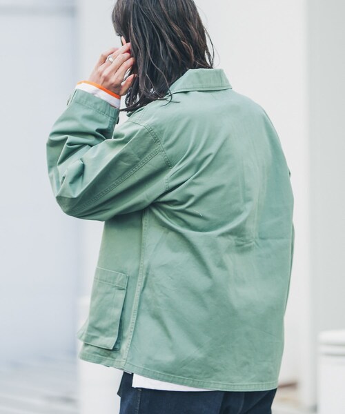 URBAN RESEARCH Sonny Label（アーバンリサーチサニーレーベル）の「ツイルミリタリーシャツジャケット（ミリタリージャケット・メンズ・カモ柄/カーキ・M/L）」の19枚目の写真