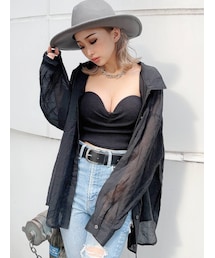 GYDA | シースルーオーバーシャツ(シャツ/ブラウス)