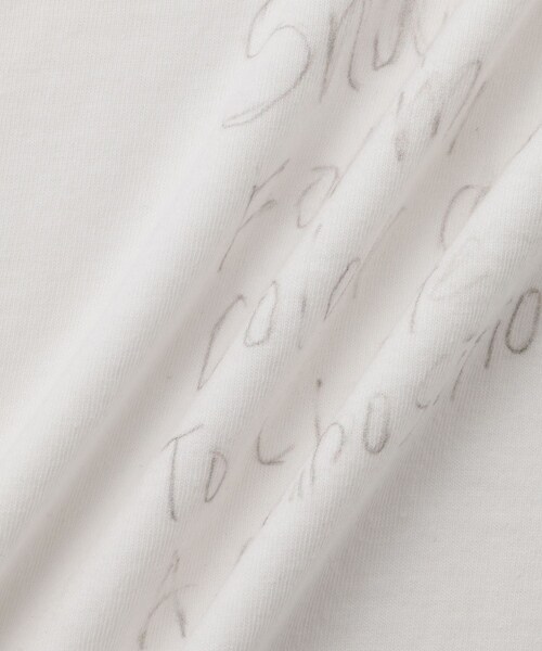 ADAM ET ROPE'（アダムエロペ）の「【TANGTANG for ADAM ET ROPE'】別注 HANDWRITING ABSTRACT（Tシャツ/カットソー・メンズ・ホワイト・L/XL）」の17枚目の写真