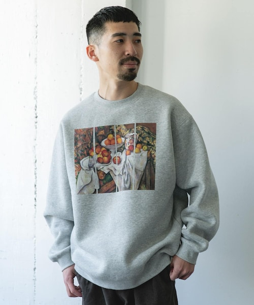 URBAN RESEARCH DOORS(アーバンリサーチドアーズ)の「セザンヌ アートプリント裏起毛スウェット(スウェット・メンズ・GRAY/BLACK・M/L)」の3枚目の写真