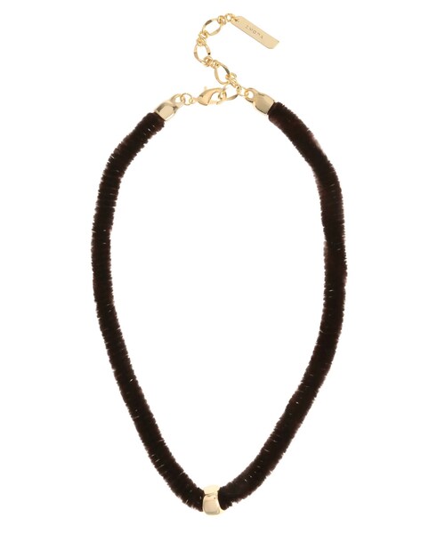 EMODA（エモダ）の「FAKE FUR STRING NC（ネックレス・レディース・ブラック/ブラウン・F）」の8枚目の写真