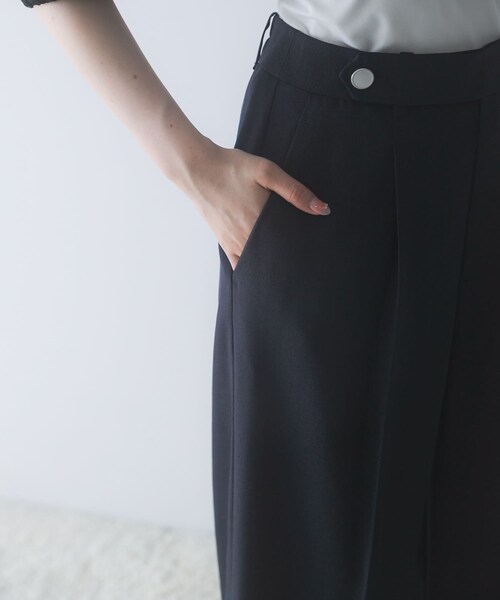 URBAN RESEARCH ROSSO（アーバンリサーチロッソ）の「防シワ リネンライクイージースラックス（その他パンツ・レディース・SKYGRAY/DARKNAVY/L/BEIGE・36/38）」の18枚目の写真