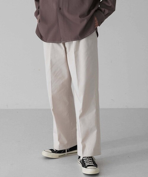 SENSE OF PLACE by URBAN RESEARCH(センスオブプレイスバイアーバンリサーチ)の「センタープレスストレートタックチノパンツ(チノパンツ・メンズ・GREIGE/BLACK・M/L)」の22枚目の写真