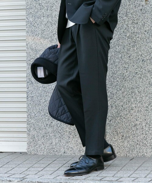 URBAN RESEARCH DOORS（アーバンリサーチドアーズ）の「LIFE STYLE TAILOR　ツイルストレッチパンツ（スラックス・メンズ・NAVY/KHAKI/GREIGE・S/M/L/XL）」の5枚目の写真