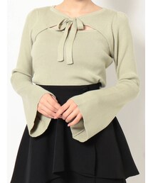 EATME | リボンデコルテニットTOP(ニット/セーター)