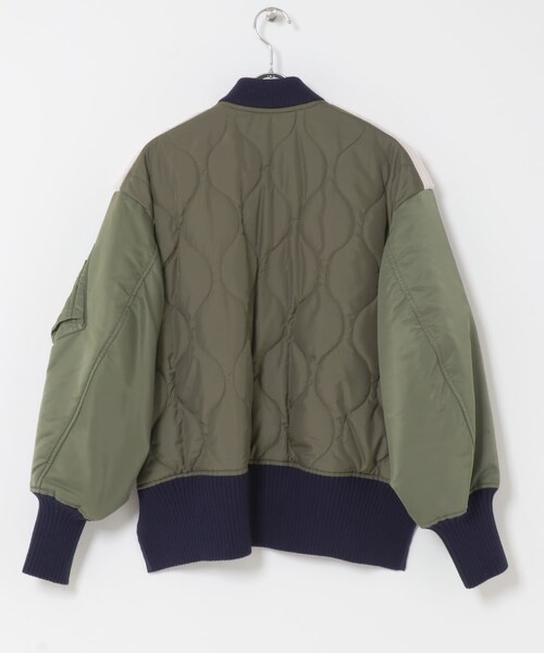 URBAN RESEARCH（アーバンリサーチ）の「STUMBLY　Boa / Quilted MA-1 Combination（MA-1・レディース・khaki・38）」の6枚目の写真