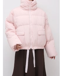 パラスパレス スタンド襟 ダウン コート ピンク ノエラ NOELA ダウンコート （ピンク） -靴＆ファッション通販