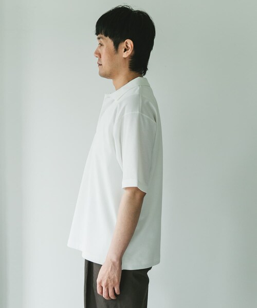 URBAN RESEARCH DOORS（アーバンリサーチドアーズ）の「『XLサイズ/WEB限定』『吸水速乾/接触冷感/イージーケア』クイックドライ 鹿の子 ポロシャツ（ポロシャツ・メンズ・BLUE GRAY/WHITE/BLACK・M/L/XL）」の21枚目の写真