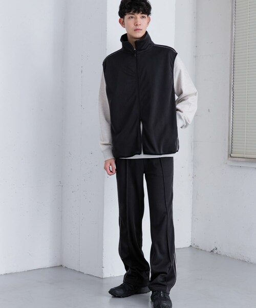 SENSE OF PLACE by URBAN RESEARCH（センスオブプレイスバイアーバンリサーチ）の「トラックジャージラインベスト（ベスト・メンズ・BLACK/BROWN・M/L）」の13枚目の写真