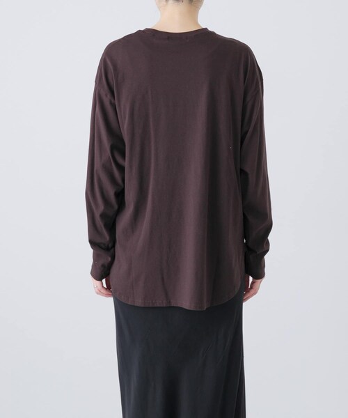 かぐれ（カグレ）の「コットンクルーネックカットソー（Tシャツ/カットソー・レディース・OFF/BLACK/BROWN・Free）」の18枚目の写真