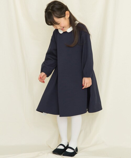 URBAN RESEARCH DOORS（アーバンリサーチドアーズ）の「付け襟フレアワンピース(KIDS)（ワンピース・キッズ・BEIGE/NAVY・105/120/135）」の17枚目の写真