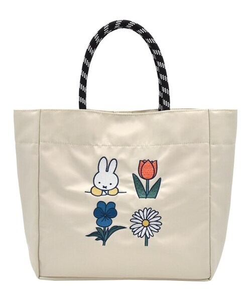 nissen（ニッセン）の「DB/カレッジトートバッグ (Dick Bruna)（トートバッグ・メンズ・アイボリー/くすみピンク/ライトグレー・Y）」の4枚目の写真