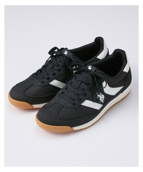 nissen（ニッセン）の「【ゆったり幅広】U.S. POLO ASSN.（ユーエスポロアッスン）カジュアルスニーカー（ワイズ４E）（スニーカー・メンズ・黒/ホワイト×ネイビー/ブルー・23.5cm/4E/24.0cm/4E/24.5cm/4E/25.0cm/4E/25.5cm/4E/26.0cm/4E）」の11枚目の写真