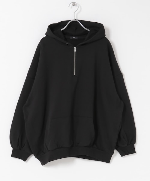 ITEMS URBANRESEARCH(アイテムズ アーバンリサーチ)の「ハイヒートコットンハーフジップスウェット(パーカー・レディース・BEG/GRY/BLK・Free)」の10枚目の写真