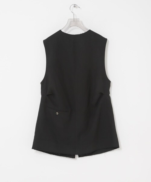 URBAN RESEARCH（アーバンリサーチ）の「new basic　SILK LINEN GILET（ベスト・レディース・WHITE/BLACK・Free）」の10枚目の写真