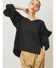 ELENDEEK | SPIRAL PLEATS SL BL(シャツ/ブラウス)