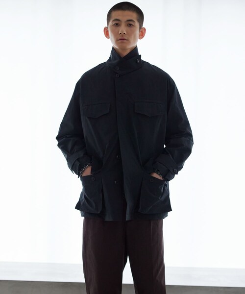 URBAN RESEARCH（アーバンリサーチ）の「new basic NYLON TYPE M-47 JACKET（テーラードジャケット・メンズ・KHAKI/BLACK・M/L）」の6枚目の写真
