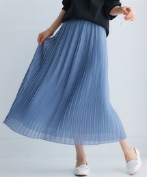 nissen | シフォンプリーツロングスカート＜大きいサイズ有＞(スカート)