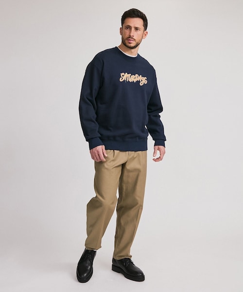 Saturdays NYC(サタデーズ ニューヨークシティ )の「Neon Saturdays Sweatshirt(スウェット・レディース・ホワイト/ネイビー・L/M/S/XL/XS)」の19枚目の写真
