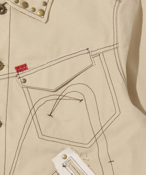 ADAM ET ROPE'（アダムエロペ）の「【PLATEAU STUDIO/プラトー スタジオ】Draft worker jacket（その他アウター・メンズ・ブラック/キナリ・1/2）」の10枚目の写真