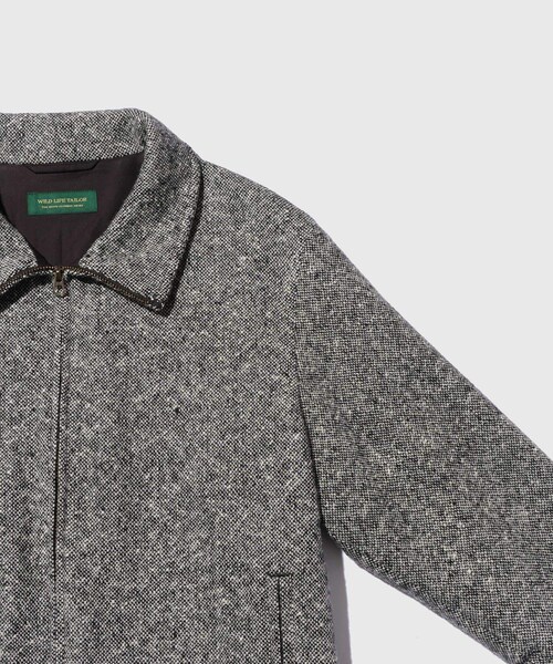ADAM ET ROPE'(アダムエロペ)の「TWEED HOMESPAN RACING BLOUSON(ブルゾン・メンズ・ブラック・L/M/S)」の14枚目の写真
