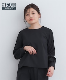 Petitjo | 小さいサイズ　【レディーススーツ】2WAY9分袖ブラウス (セットアップ対応)　低身長さん・小柄女性(シャツ/ブラウス)