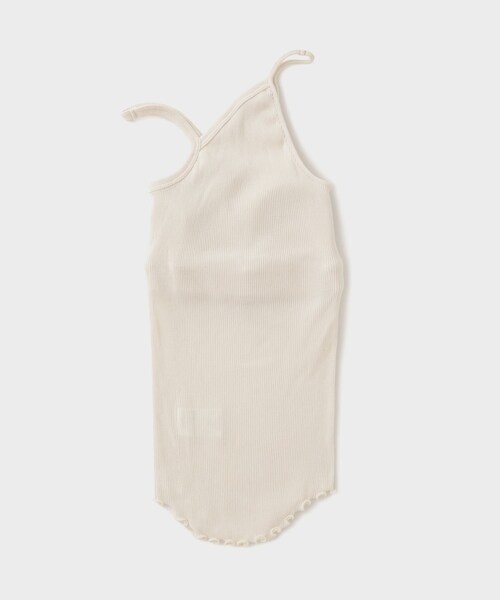 ROPE'（ロペ）の「【HAKUJI（ハクジ）】TWIST COTTON BRA TANK CAMI｜ブラタンクキャミソール（キャミソール・レディース・オフホワイト・F）」の4枚目の写真