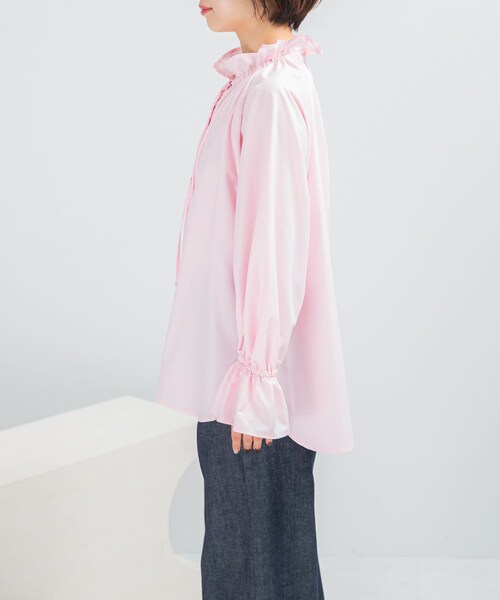 URBAN RESEARCH ROSSO（アーバンリサーチロッソ）の「フリルカラーブラウス（シャツ/ブラウス・レディース・WHITE/BABY PINK/D/BROWN・Free）」の19枚目の写真