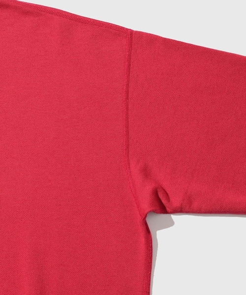 ADAM ET ROPE'(アダムエロペ)の「【AURALEE/オーラリー】HIGH TWIST LIGHT SWEAT P/O(スウェット・メンズ・ブラック/レッド・3/4/5)」の9枚目の写真