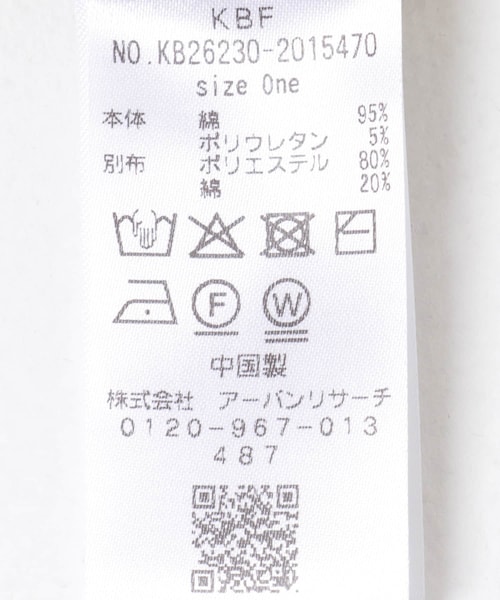 KBF（ケイビーエフ）の「ワッフルヘンリーネックタンクトップ（タンクトップ・レディース・BLACK/OATMEAL・One）」の11枚目の写真