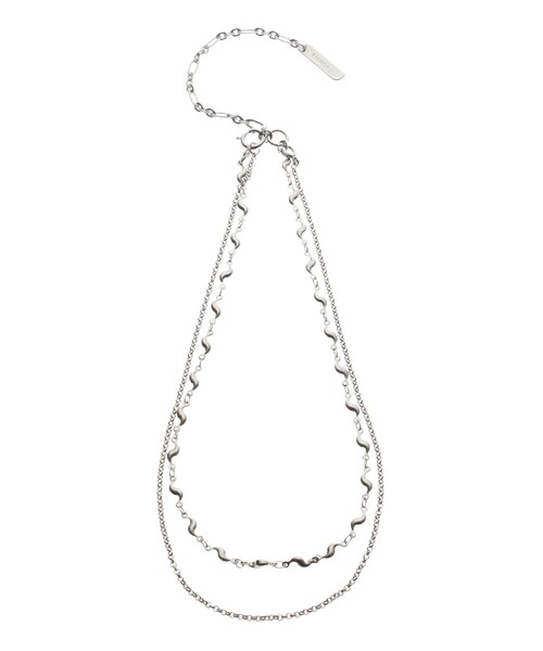 EMODA（エモダ）の「ミックスチェーンネックレス（ネックレス・レディース・シルバー/ゴールド・F）」の2枚目の写真