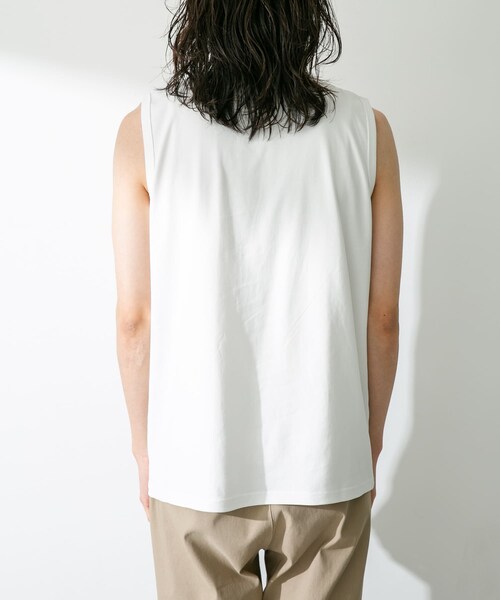 URBAN RESEARCH Sonny Label（アーバンリサーチサニーレーベル）の「コンパクトスムースベーシックタンクトップ（タンクトップ・メンズ・ホワイト/ブラック/グレー・M/L）」の7枚目の写真