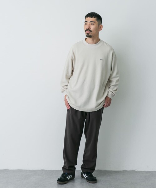 URBAN RESEARCH DOORS(アーバンリサーチドアーズ)の「『別注』LACOSTE×DOORS thick pique mock long-sleeve(Tシャツ/カットソー・メンズ・HAMMAM/ABINE/OPIUM・3/4/5)」の11枚目の写真