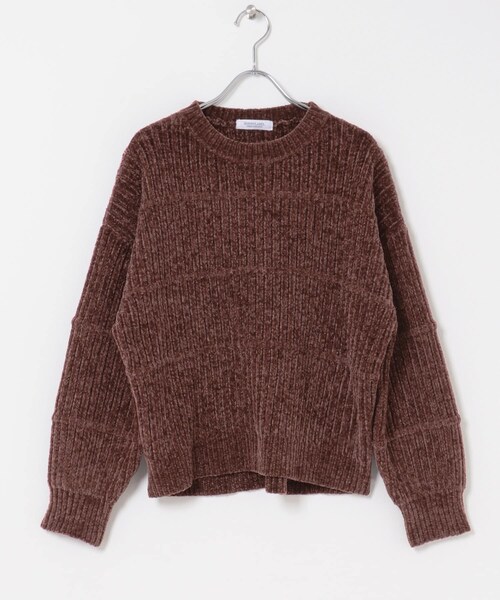 URBAN RESEARCH Sonny Label（アーバンリサーチサニーレーベル）の「モールヤーンクルーネックニットプルオーバー（ニット/セーター・レディース・オフ/ブラウン/グレージュ/ブルー・Free）」の21枚目の写真