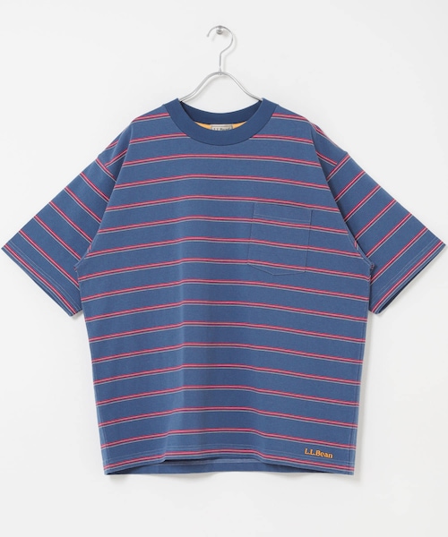 URBAN RESEARCH DOORS（アーバンリサーチドアーズ）の「L.L.Bean JAPAN EDITION　UNION SHORT-SLEEVE STRIPED T-SHIRTS（Tシャツ/カットソー・メンズ・OFF/GRN/BIRCH/CRM/SAX/ROSE/CORAL/MINT/NAVY/RED/CCL/PWK・M/L/XL）」の16枚目の写真