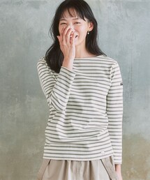 nissen | ｍｏｚ（モズ）ボーダーカットソートップス(Tシャツ/カットソー)