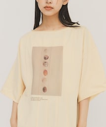 KBF | ピンタックフォトプリントTEE(Tシャツ/カットソー)