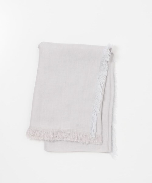 RODE SKO（ロデスコ）の「ASAUCE MELER　リネンモダールシルクメランジュソリッド ストール（ストール/ショール・レディース・Silver/BkCcl/Semolina・One）」の11枚目の写真