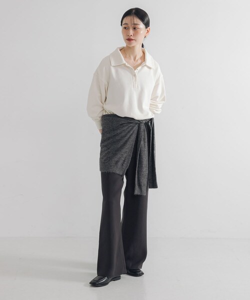 URBAN RESEARCH(アーバンリサーチ)の「ストレッチフレアイージーパンツ(その他パンツ・レディース・CHARCOAL/BLACK・36/38/40)」の16枚目の写真