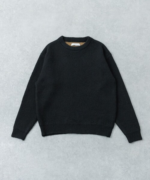 URBAN RESEARCH(アーバンリサーチ)の「W face Knit Pullover(ニット/セーター・メンズ・BLUE/CHARCOAL/BROWN/BLACK・M/L)」の1枚目の写真